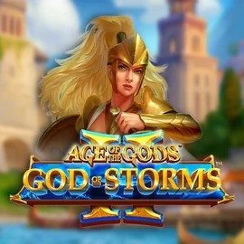 Age Of The Gods: God Of Storms 2 casino game by Playtech – featured logo at Fugu Casino