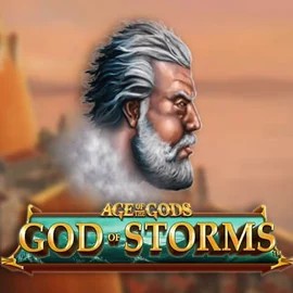 Age Of The Gods: God of Storms casino game by Playtech – featured logo at Fugu Casino