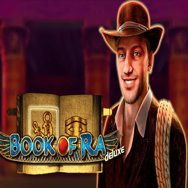 Book of Ra Deluxe by Novomatic, showcased at fuguu.org – game logo