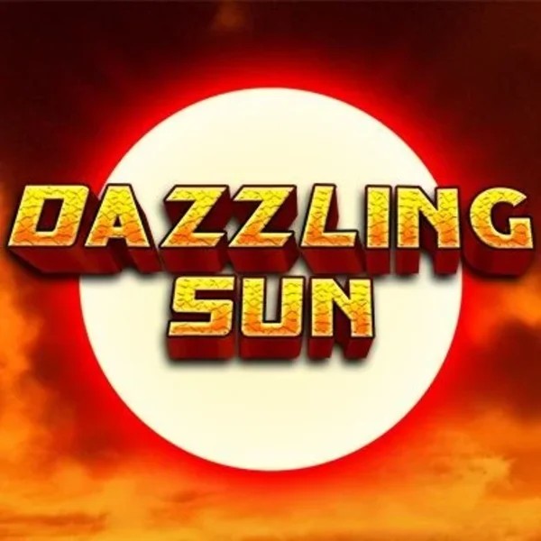 Dazzling Sun slot logo by Win Studios at Fugu Casino