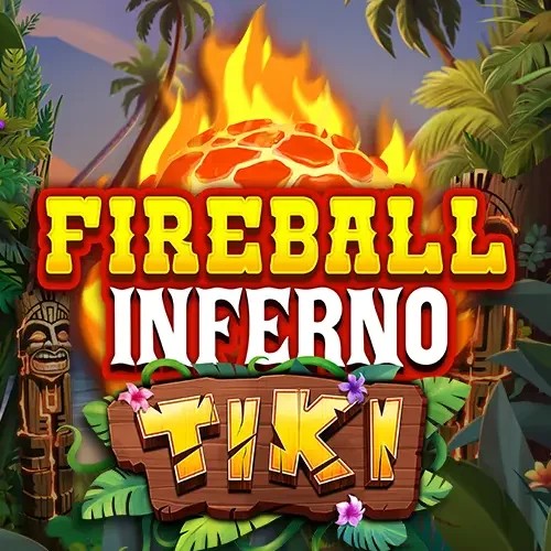 Fireball Inferno Tiki logo by NetEnt Fugu Casino
