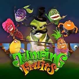 Jumping Fruits casino game by Wazdan – featured logo at Fugu Casino