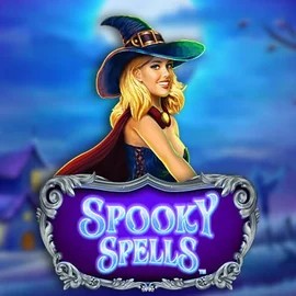 Spooky Spells slot logo by Novomatic at Fugu Casino